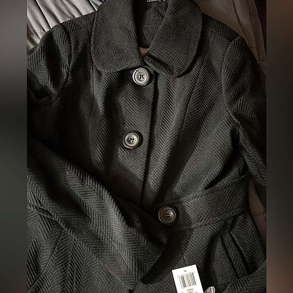 Joujou Black Peacoat